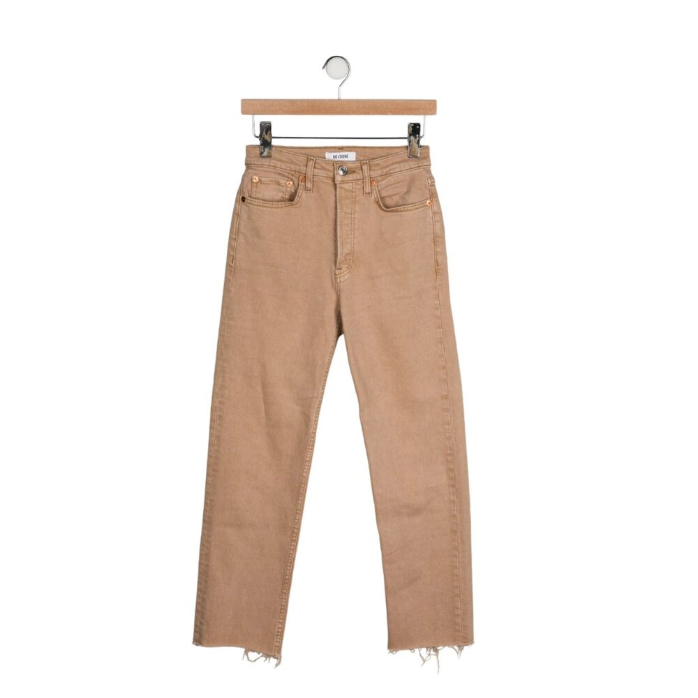 RE/DONE Originals 70s Stove Pipe Jeans – Washed Khaki – Size 30
